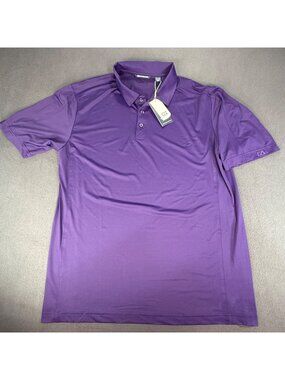 NWT Cutter & Buck Mens Prospect Textured Stretch Polo Tour Purple XLT Shirt